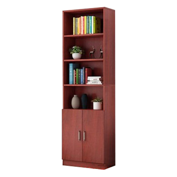 Manufactured Wood Standard Bookshelf Contemporary Closed Back Vertical Bookshelf