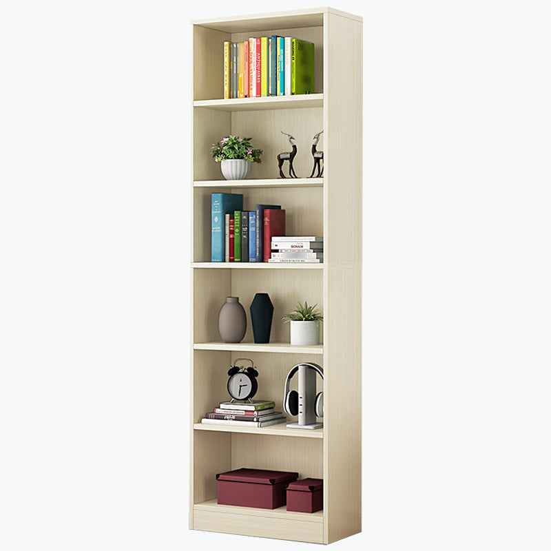 Manufactured Wood Standard Bookshelf Contemporary Closed Back Vertical Bookshelf