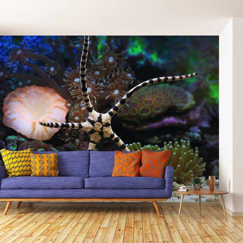Environment Friendly Wallpaper Undersea Sitting Room Wall Mural