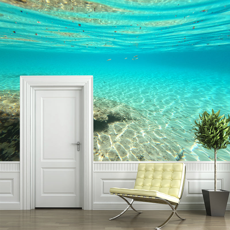 Underwater Photography Stain Resistant Wall Mural Living Room Wallpaper