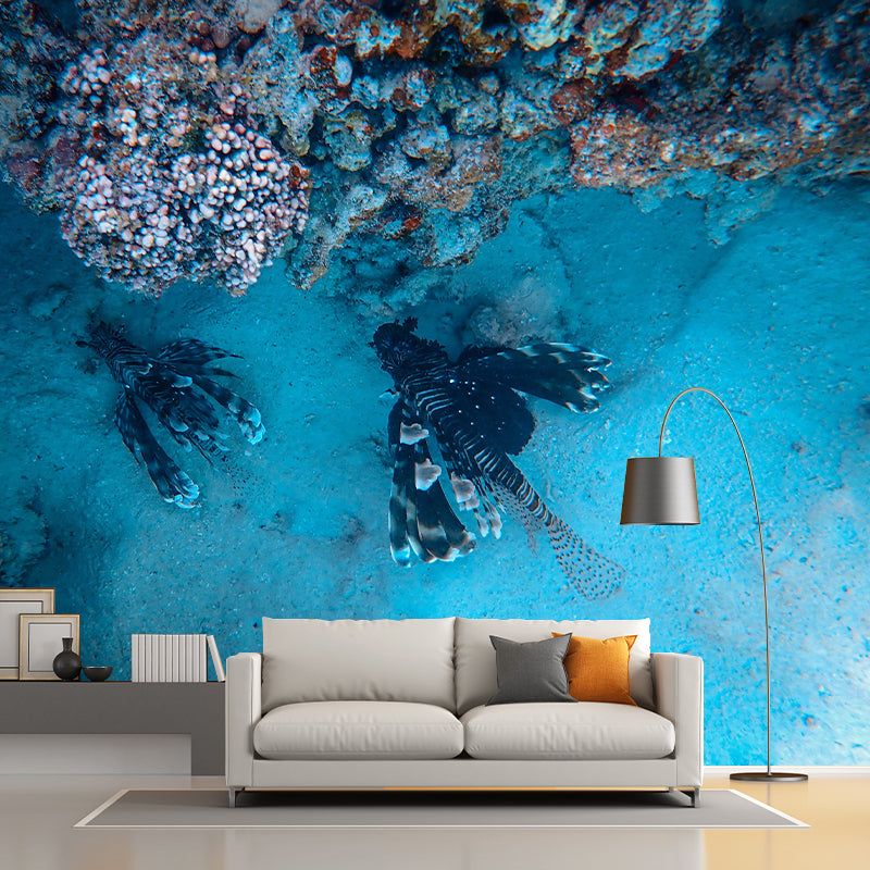 Photography Stain Resistant Undersea Wallpaper Sitting Room Wall Mural
