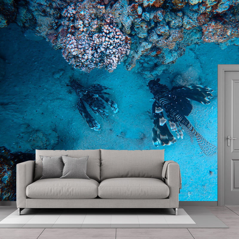 Photography Stain Resistant Undersea Wallpaper Sitting Room Wall Mural