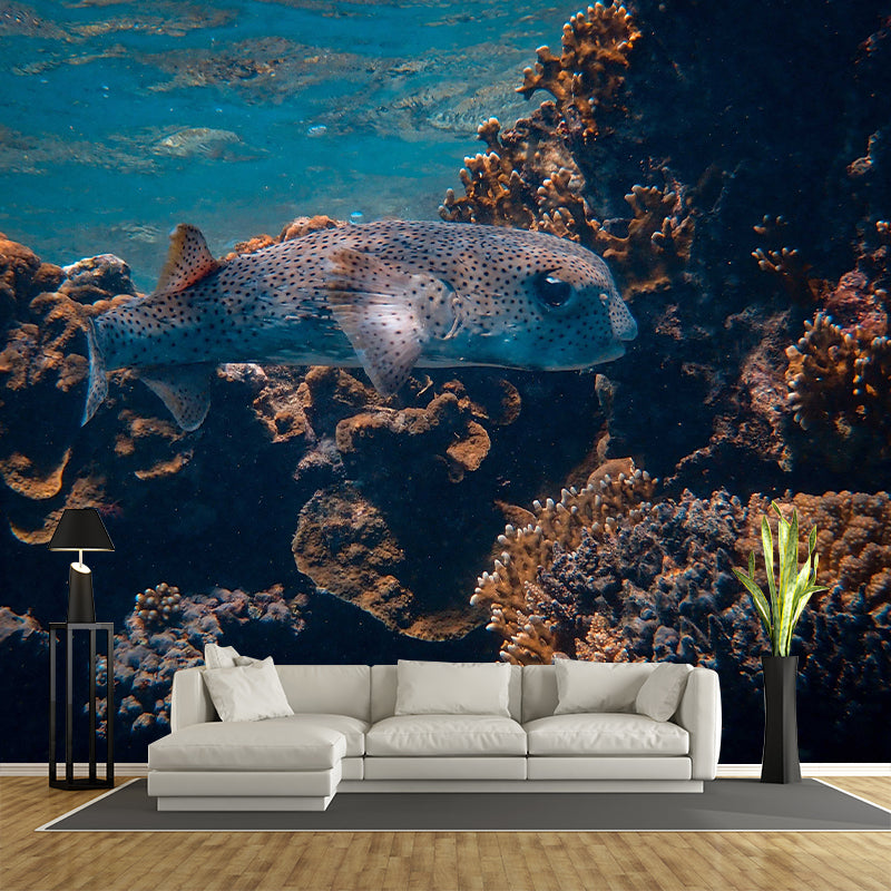 Photography Stain Resistant Undersea Wallpaper Sitting Room Wall Mural