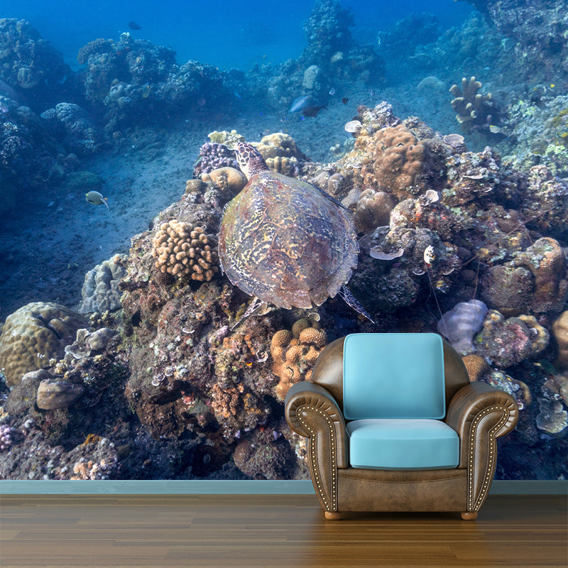 Photography Mildew Resistant Underwater Wall Mural Drawing Room Wallpaper