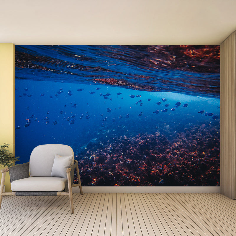 Photography Mildew Resistant Underwater Wall Mural Drawing Room Wallpaper