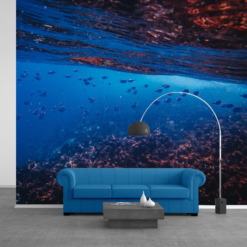 Photography Mildew Resistant Underwater Wall Mural Drawing Room Wallpaper