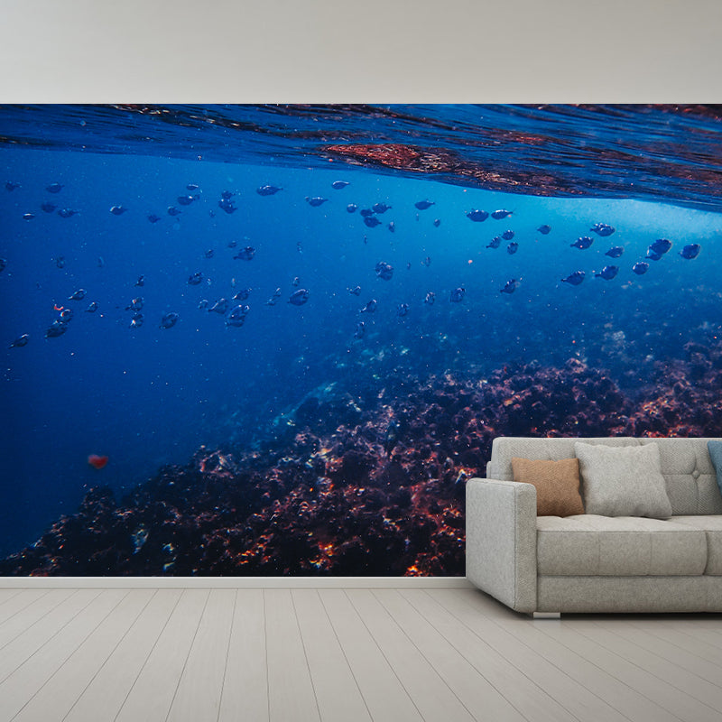 Photography Mildew Resistant Underwater Wall Mural Drawing Room Wallpaper