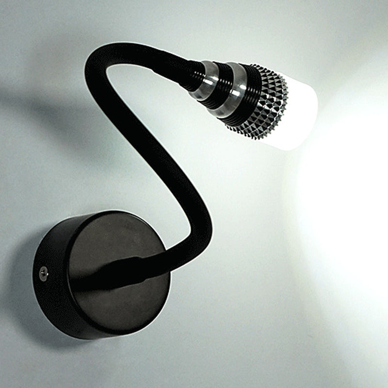 1 Light Geometric Wall Lighting Fixtures Modern Style Metal Wall Mounted Reading Lights
