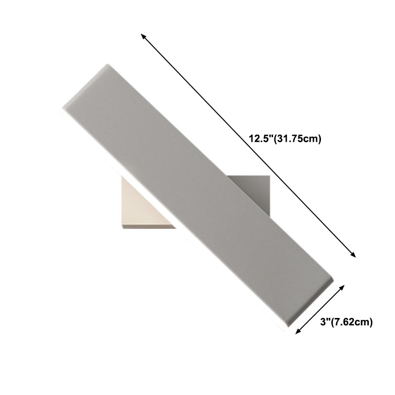 Modern Wall Mount Light 1-Light LED Rotatable Wall Light with Acrylic Shade for Bedside