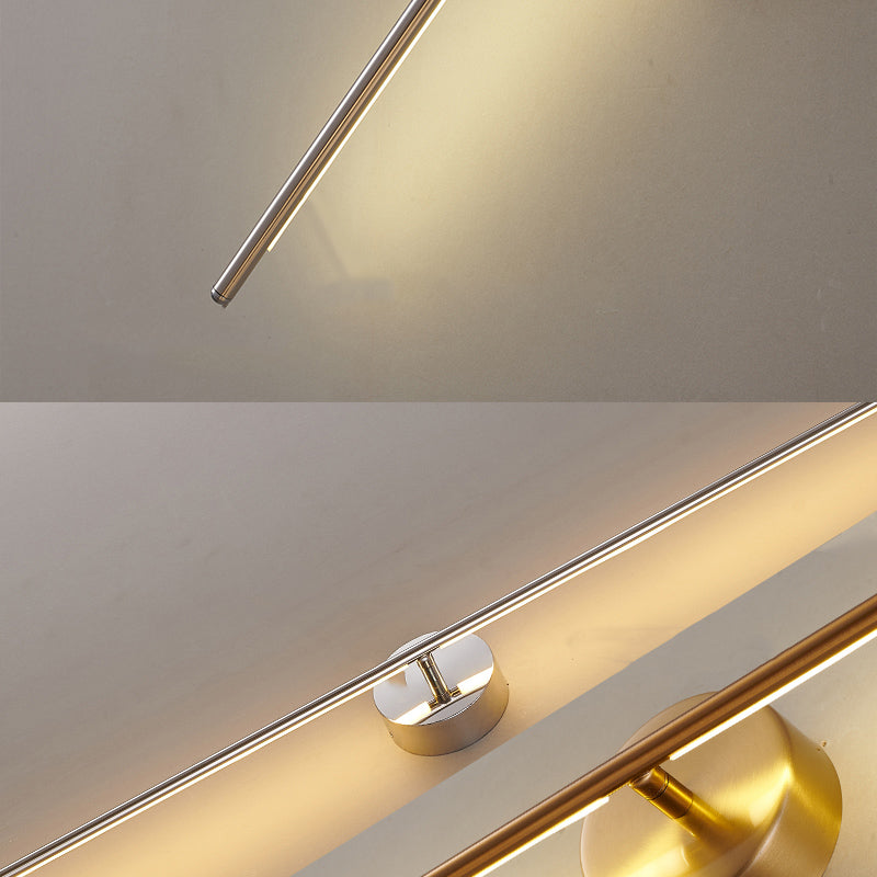 Linear Shape Metal Wall Light Fixture Modern Style 1 Light Wall Mounted Light Fixture