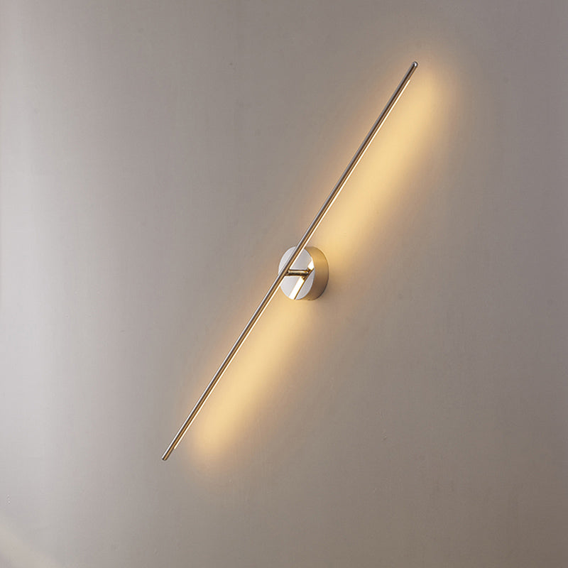 Linear Shape Metal Wall Light Fixture Modern Style 1 Light Wall Mounted Light Fixture
