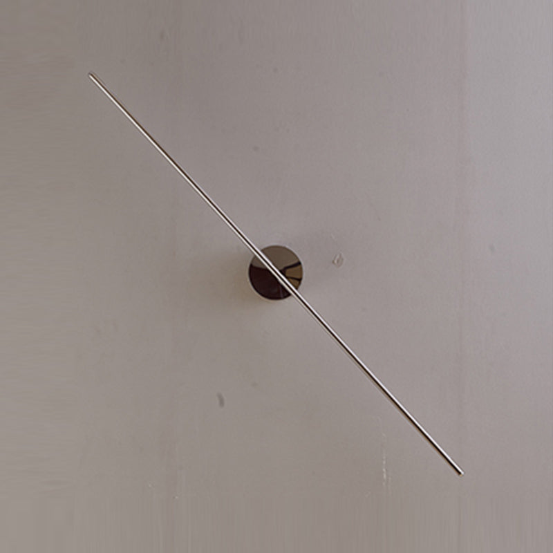 Linear Shape Metal Wall Light Fixture Modern Style 1 Light Wall Mounted Light Fixture