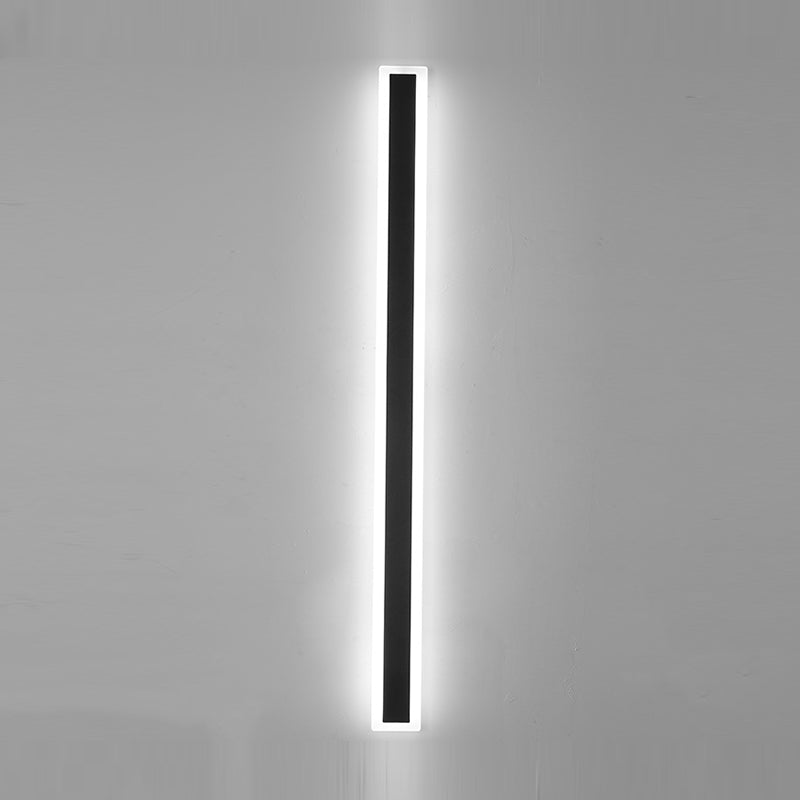 Modern Style Linear Shape Wall Sconce Metal 1 Light Sconce Lighting for Outdoor