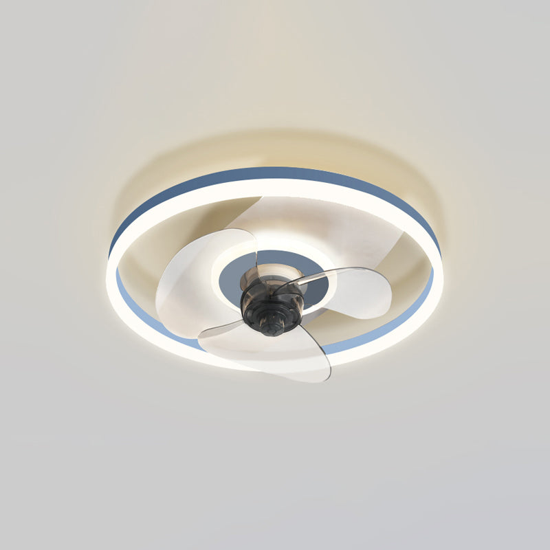 Modern Style Ceiling Fan Lighting Metal 2-Light Ceiling Fan Light for Bedroom