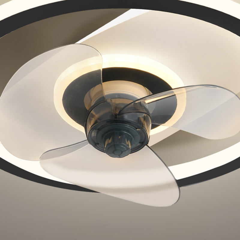 Modern Style Ceiling Fan Lighting Metal 2-Light Ceiling Fan Light for Bedroom