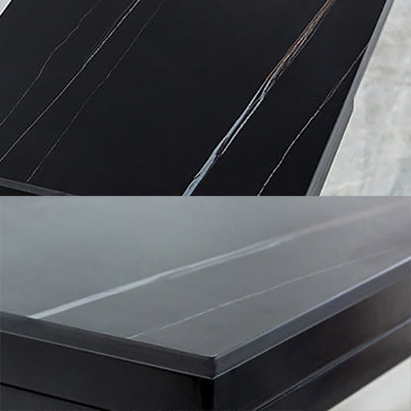 Nordic Rectangle Bar Table 42-inch Height Iron Pedestal Bistro Table