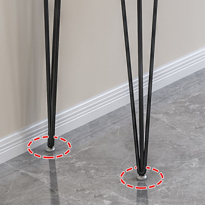 Wood Bar Dining Table Modern Rectangle Bar Table with 4 Legs Pedestal for Dessert Shop