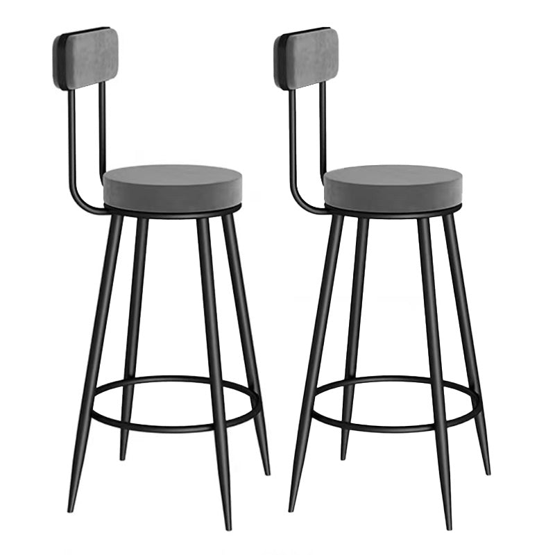 Scandinavian Round Counter & Bar Stool Upholstered Bar Stools for Living Room