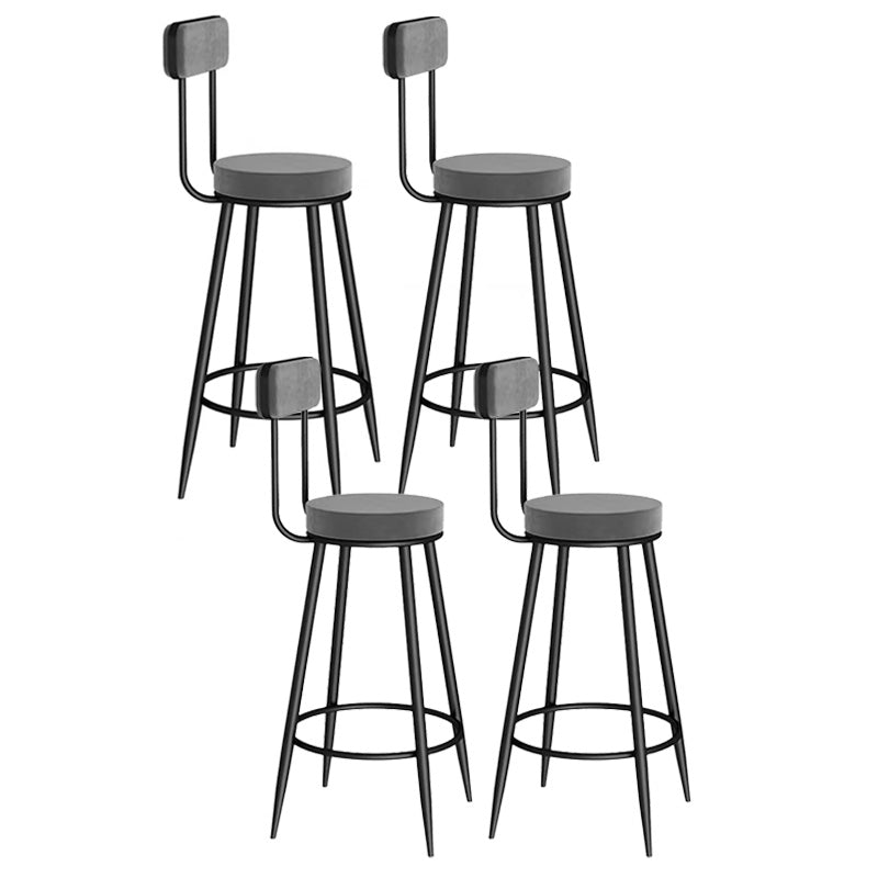 Scandinavian Round Counter & Bar Stool Upholstered Bar Stools for Living Room