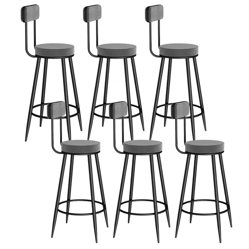 Scandinavian Round Counter & Bar Stool Upholstered Bar Stools for Living Room