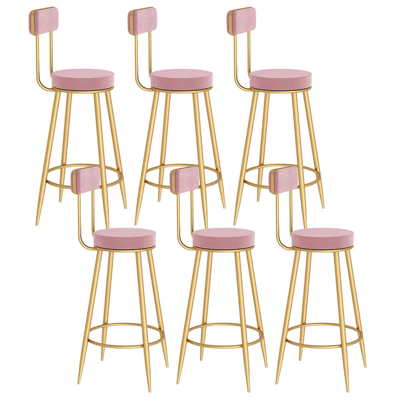 Scandinavian Round Counter & Bar Stool Upholstered Bar Stools for Living Room
