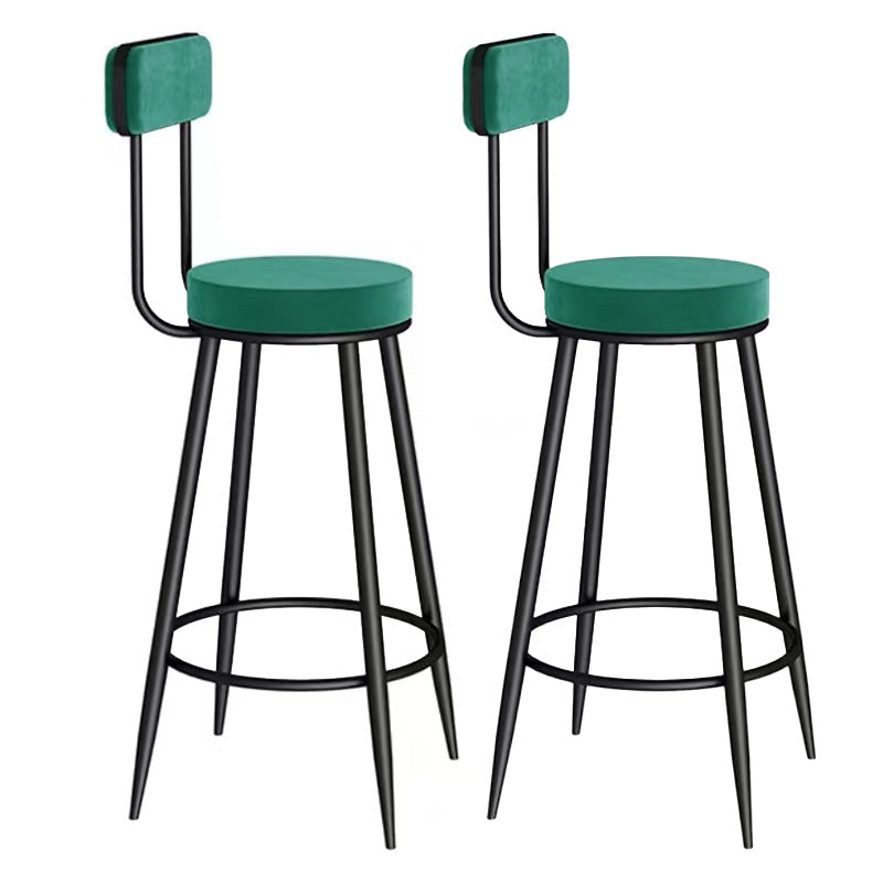 Scandinavian Round Counter & Bar Stool Upholstered Bar Stools for Living Room