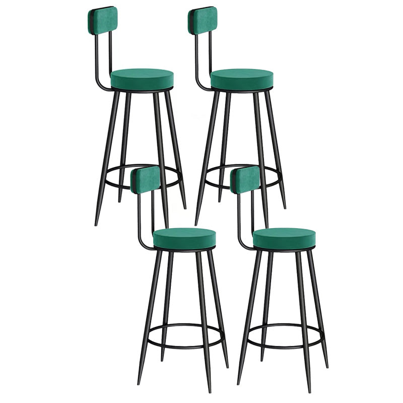 Scandinavian Round Counter & Bar Stool Upholstered Bar Stools for Living Room