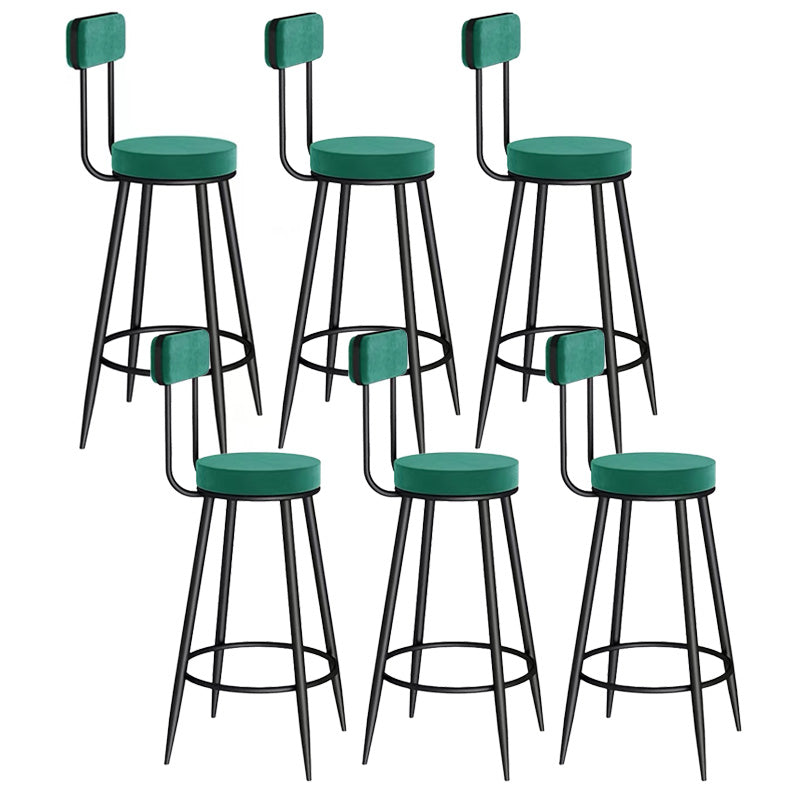 Scandinavian Round Counter & Bar Stool Upholstered Bar Stools for Living Room