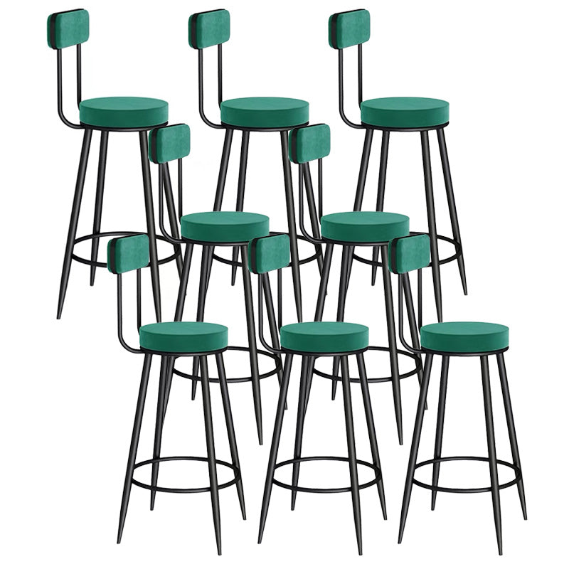 Scandinavian Round Counter & Bar Stool Upholstered Bar Stools for Living Room