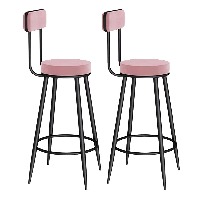 Scandinavian Round Counter & Bar Stool Upholstered Bar Stools for Living Room