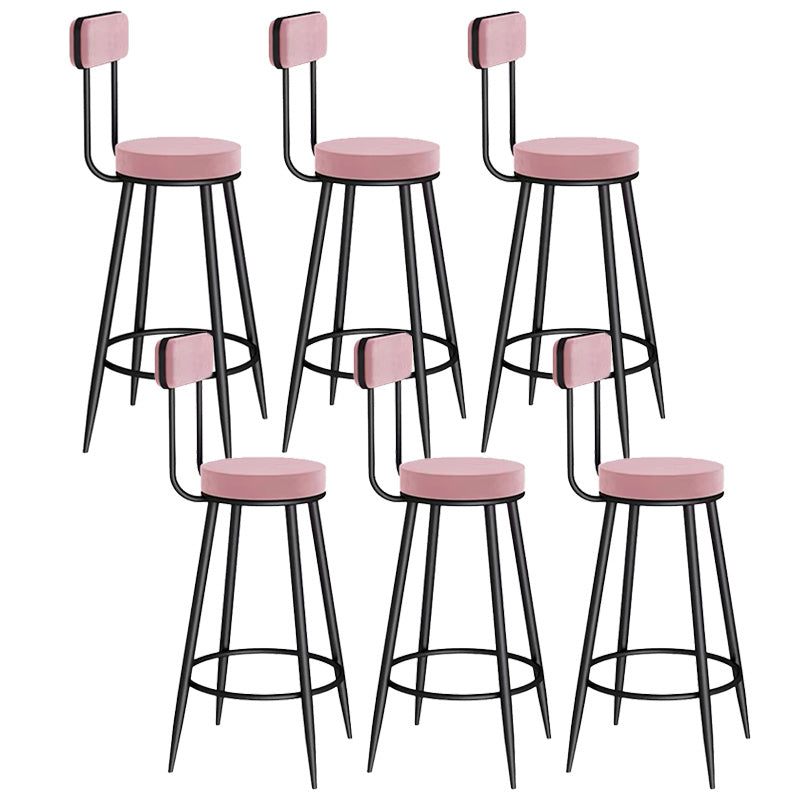 Scandinavian Round Counter & Bar Stool Upholstered Bar Stools for Living Room