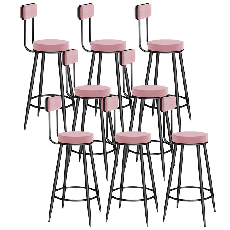 Scandinavian Round Counter & Bar Stool Upholstered Bar Stools for Living Room