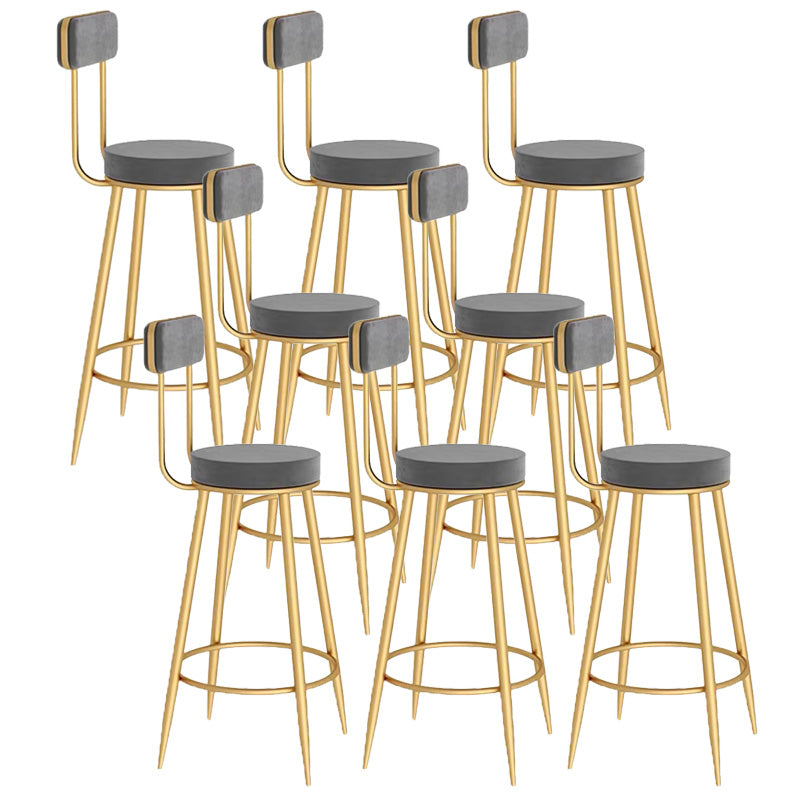 Scandinavian Round Counter & Bar Stool Upholstered Bar Stools for Living Room