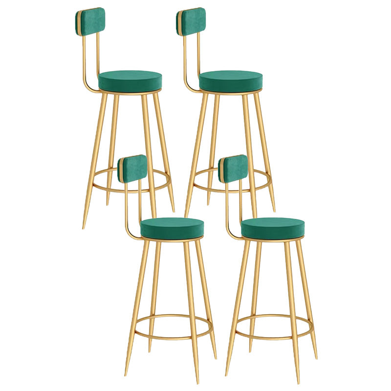 Scandinavian Round Counter & Bar Stool Upholstered Bar Stools for Living Room