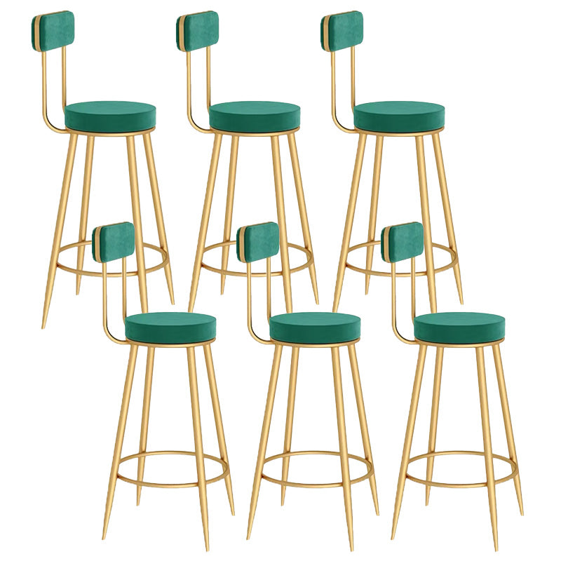 Scandinavian Round Counter & Bar Stool Upholstered Bar Stools for Living Room