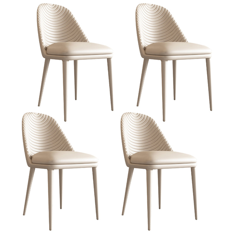 Modern Leatherwear Dining Table Set 1/4/5/7 Pieces White Sintered Stone Top Dinette Set