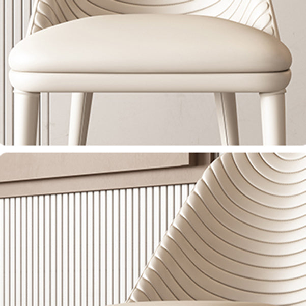 Modern Leatherwear Dining Table Set 1/4/5/7 Pieces White Sintered Stone Top Dinette Set