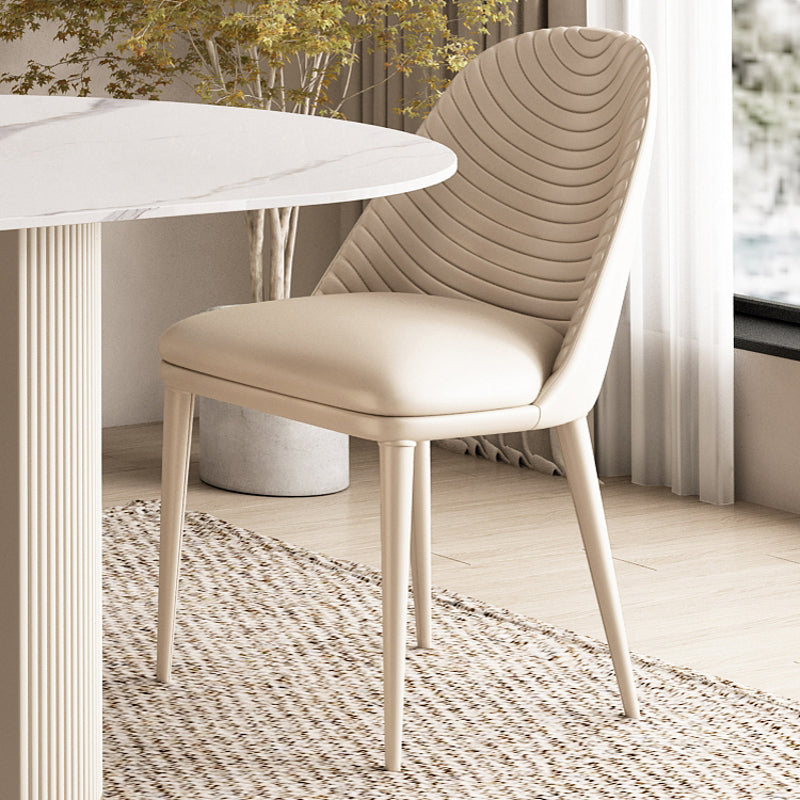 Modern Leatherwear Dining Table Set 1/4/5/7 Pieces White Sintered Stone Top Dinette Set