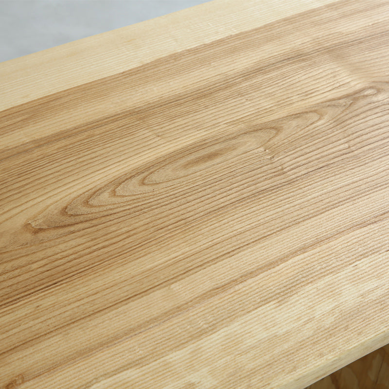 Natural Double Pedestal Table Solid Wood Modern Dinner Room Kitchen Table