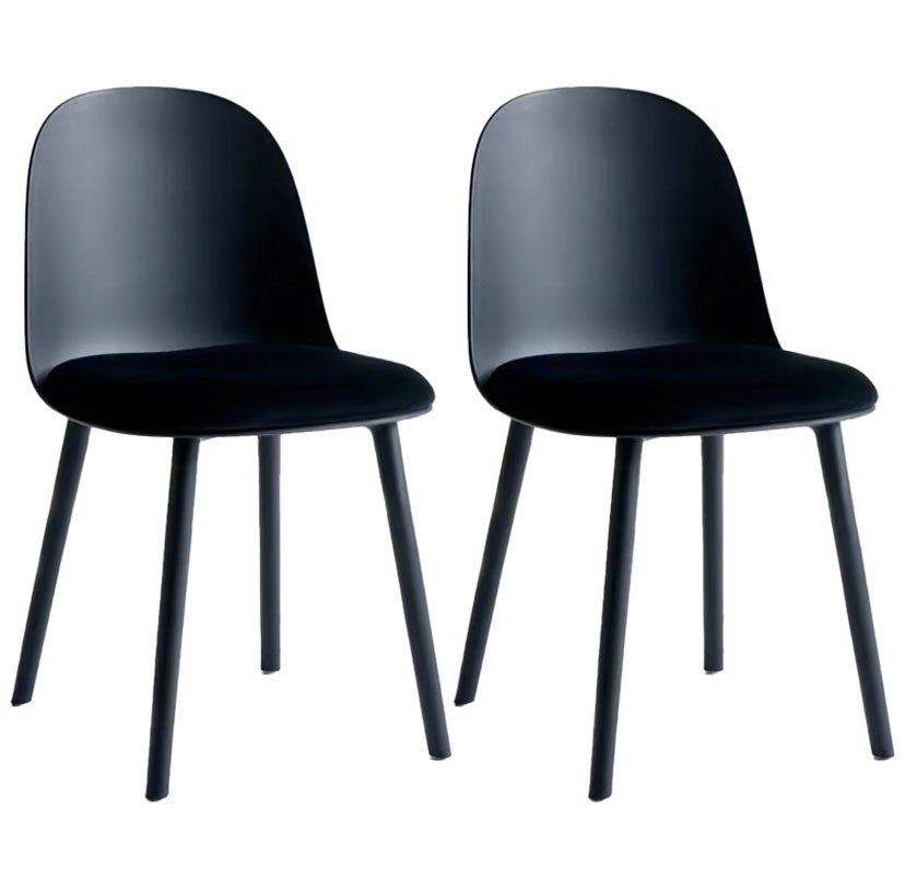 Upholstered Dining Chair Modern Style Plastic Side Chair for Dining Room