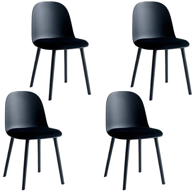 Upholstered Dining Chair Modern Style Plastic Side Chair for Dining Room