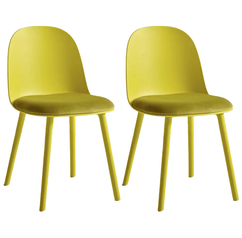 Upholstered Dining Chair Modern Style Plastic Side Chair for Dining Room