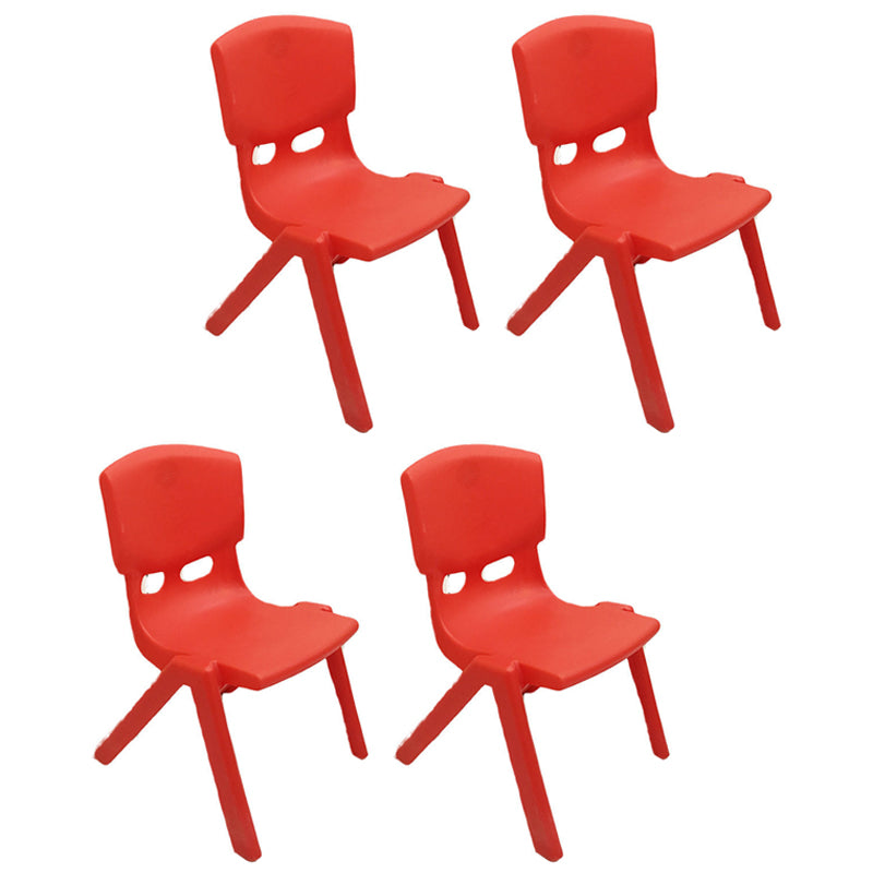 Contemporary Plastic Armless Chair Open Back Kitchen Dining Room Chair