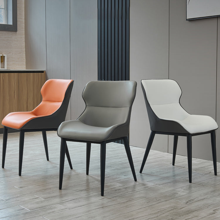 Dining Room Side Chairs Modern Faux Leather Kitchen Chair for Home