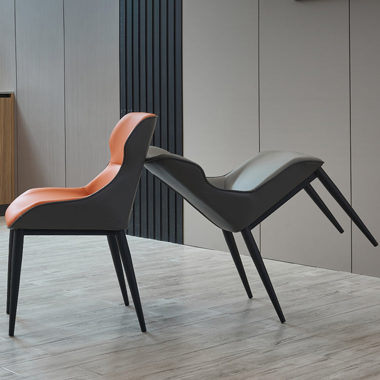 Dining Room Side Chairs Modern Faux Leather Kitchen Chair for Home