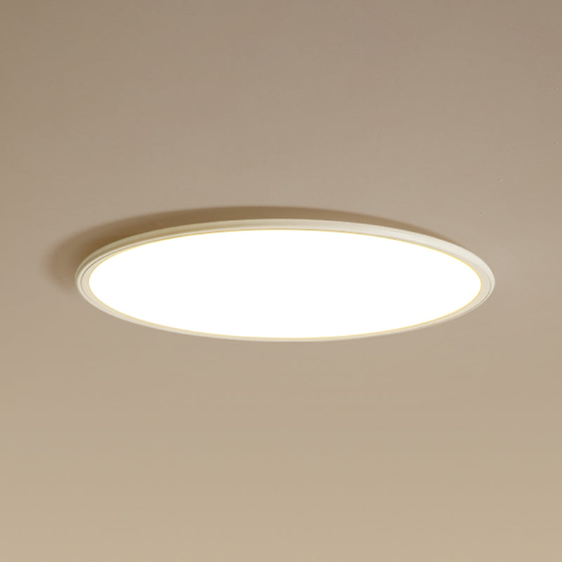 Modern Style Geometry Shape Ceiling Fixture Metal 1-Light Ceiling Mounted Light in White