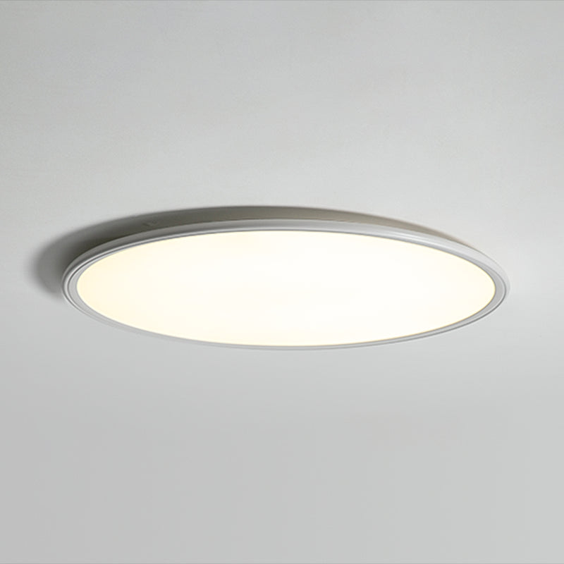 Modern Style Geometry Shape Ceiling Fixture Metal 1-Light Ceiling Mounted Light in White