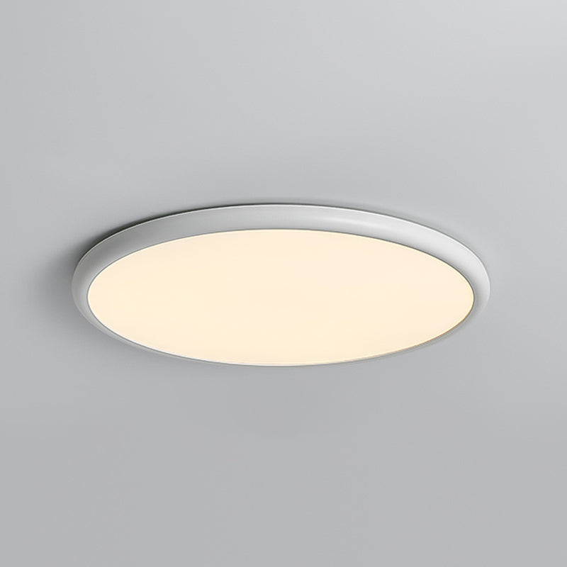 Modern Style Geometry Shape Ceiling Fixture Metal One Light Ceiling Mounted Light in White