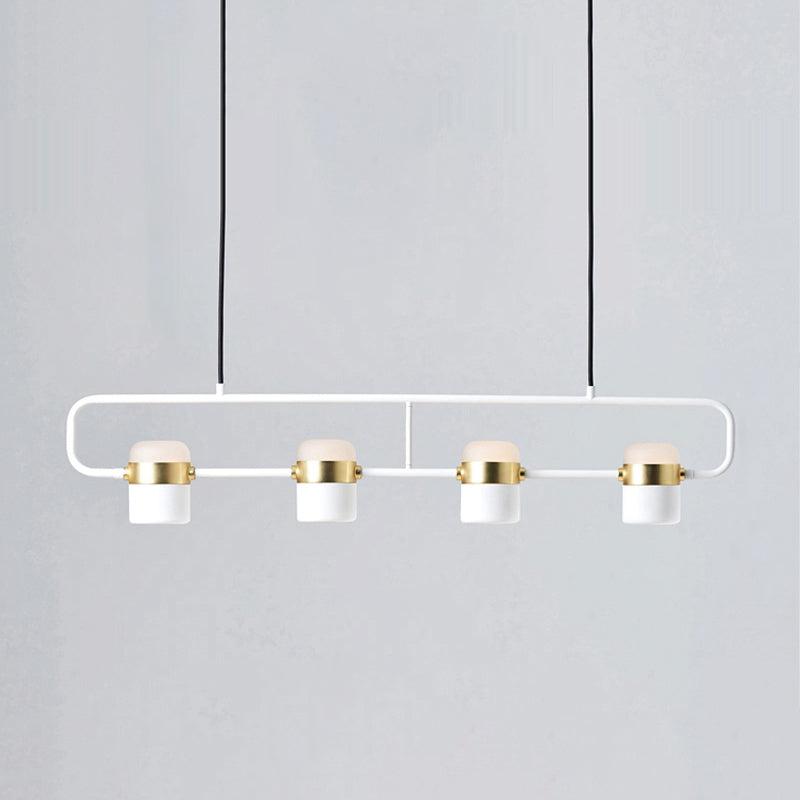 Contemporary Style Cylinder Island Light Fixtures Metal Pendant Light Fixtures