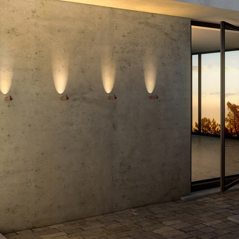 Contemporary Aluminum Wall Light Water Proof Cylinder 9" Wide Wall Washer for Outdoors
